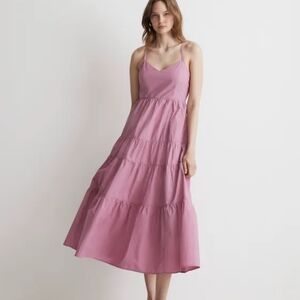 Madewell Backless Dress in Light Pink